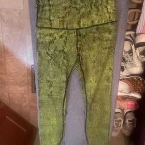 lululemon athletica Neon Green Leggings